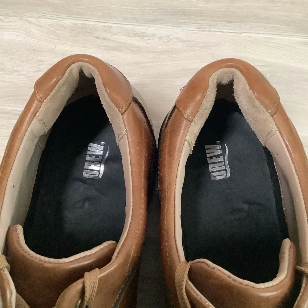 DREW Men NEW Leather Comfort Shoe 13M Toledo Orthopedic Lace Up Brown NO INSOLES